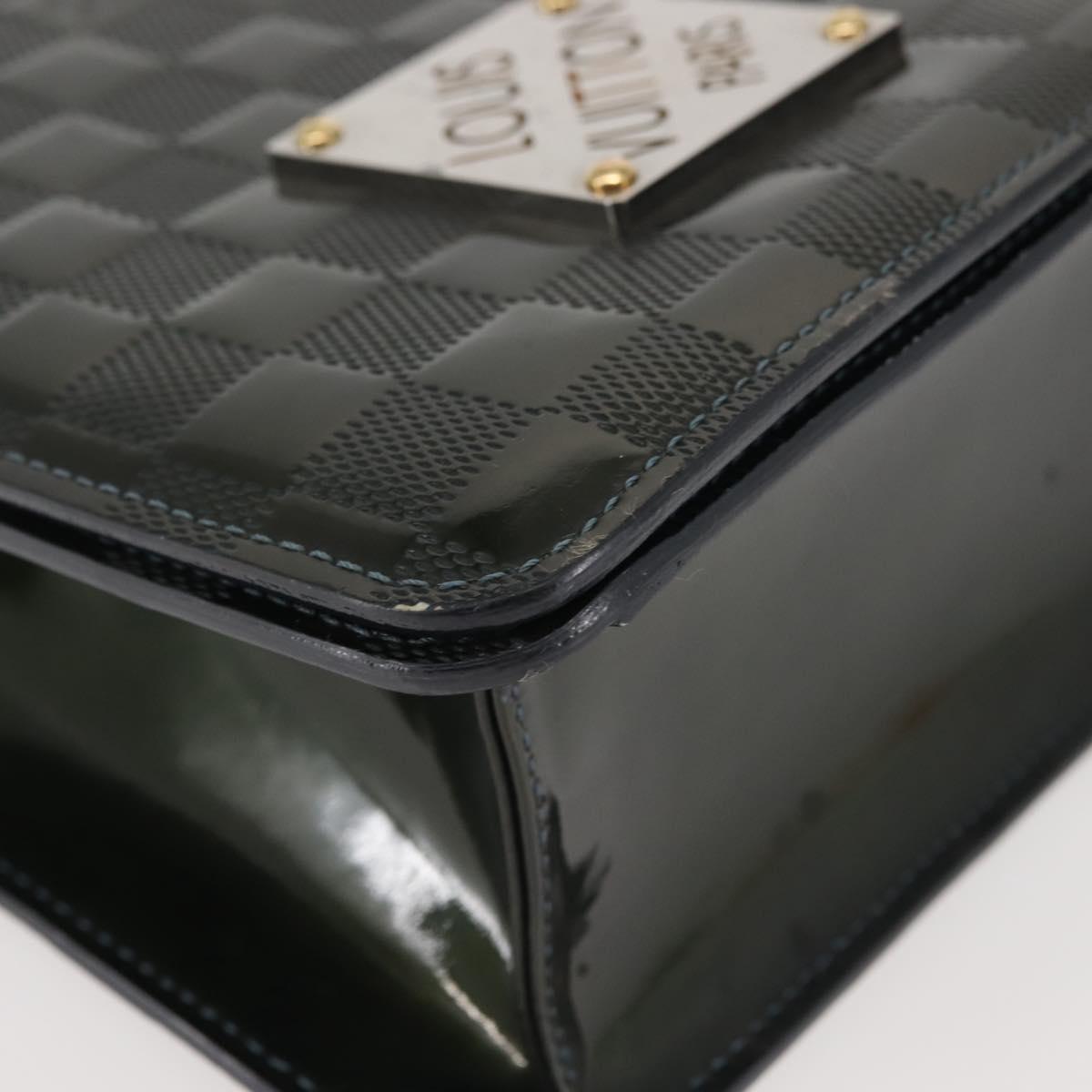 LOUIS VUITTON Damier Vernis Club Bag Green Petrol Blue M92128 LV Auth BA5815