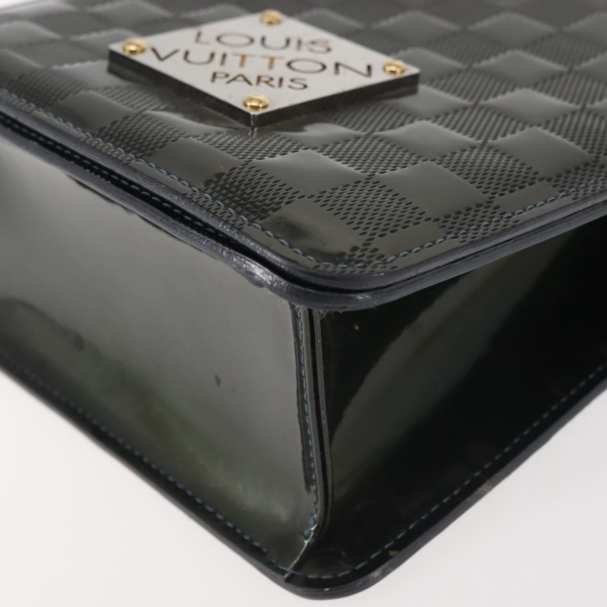 LOUIS VUITTON Damier Vernis Club Bag Green Petrol Blue M92128 LV Auth BA5815