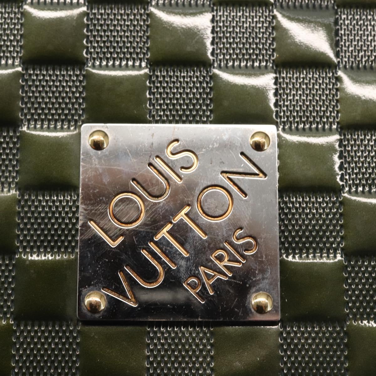 LOUIS VUITTON Damier Vernis Club Bag Green Petrol Blue M92128 LV Auth BA5815