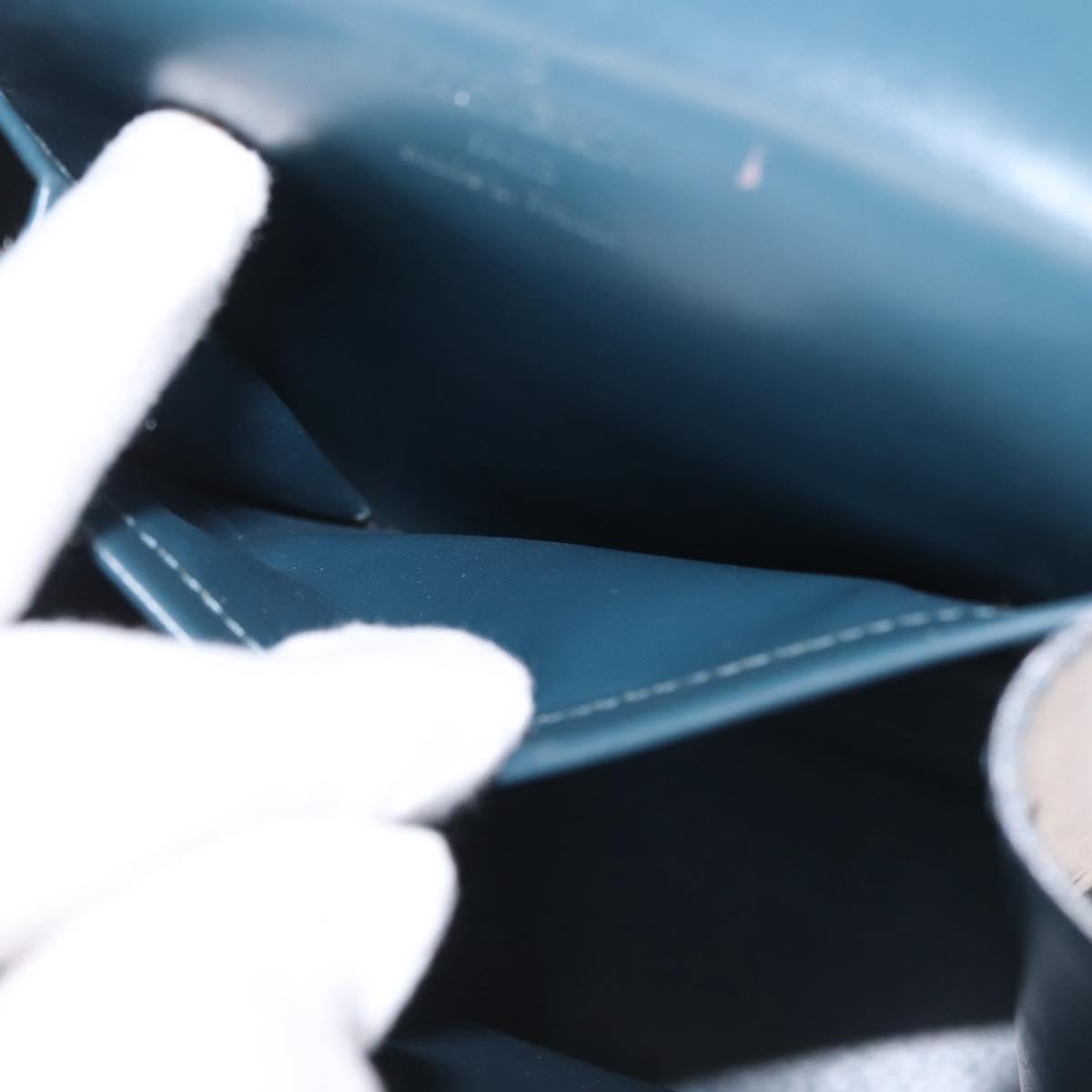 LOUIS VUITTON Damier Vernis Club Bag Green Petrol Blue M92128 LV Auth BA5815