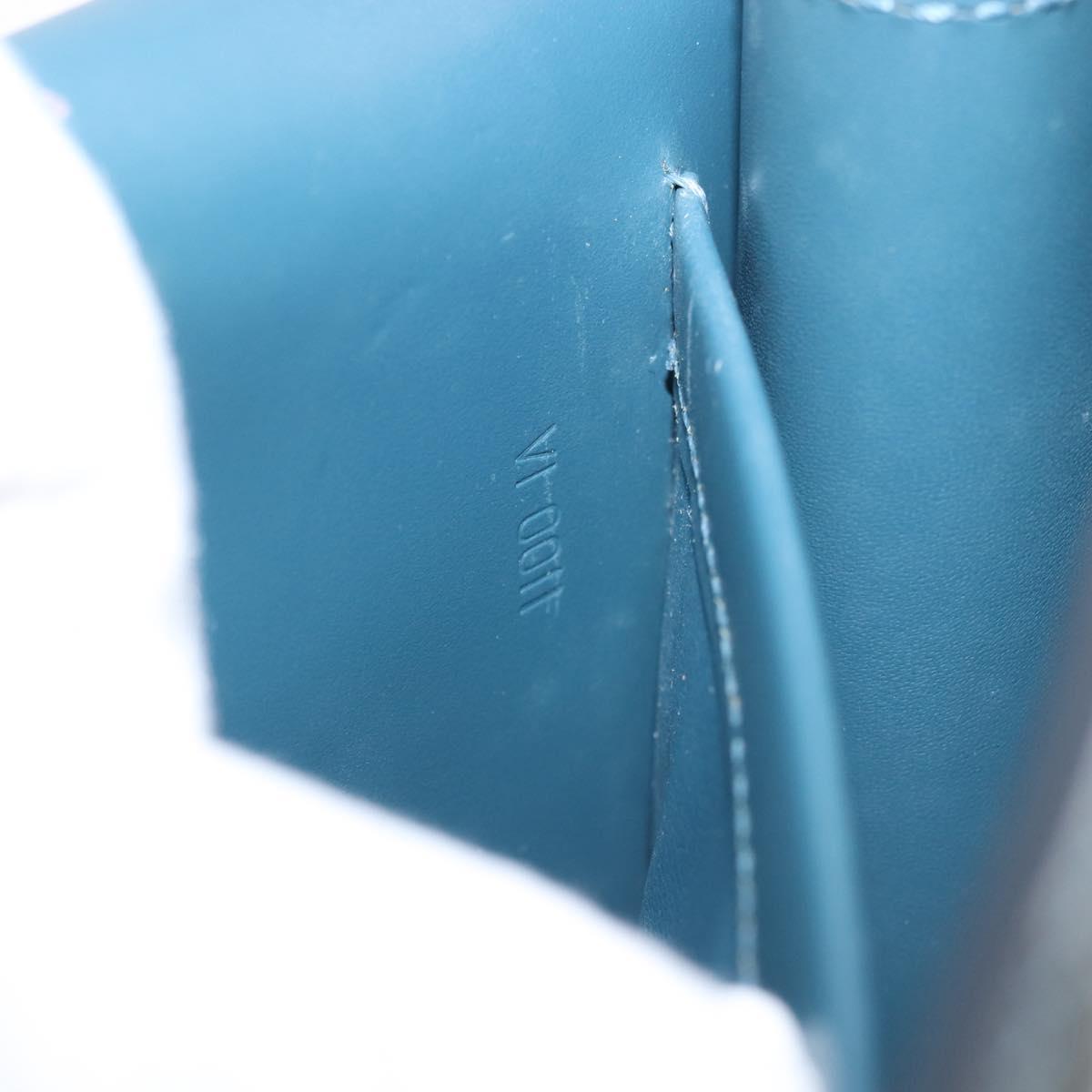 LOUIS VUITTON Damier Vernis Club Bag Green Petrol Blue M92128 LV Auth BA5815