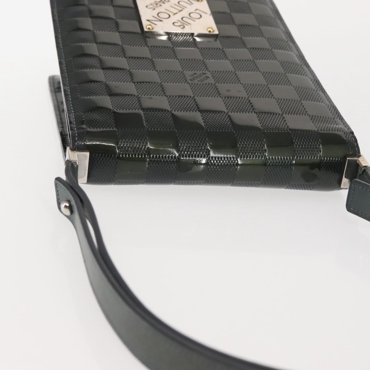 LOUIS VUITTON Damier Vernis Club Bag Green Petrol Blue M92128 LV Auth BA5815