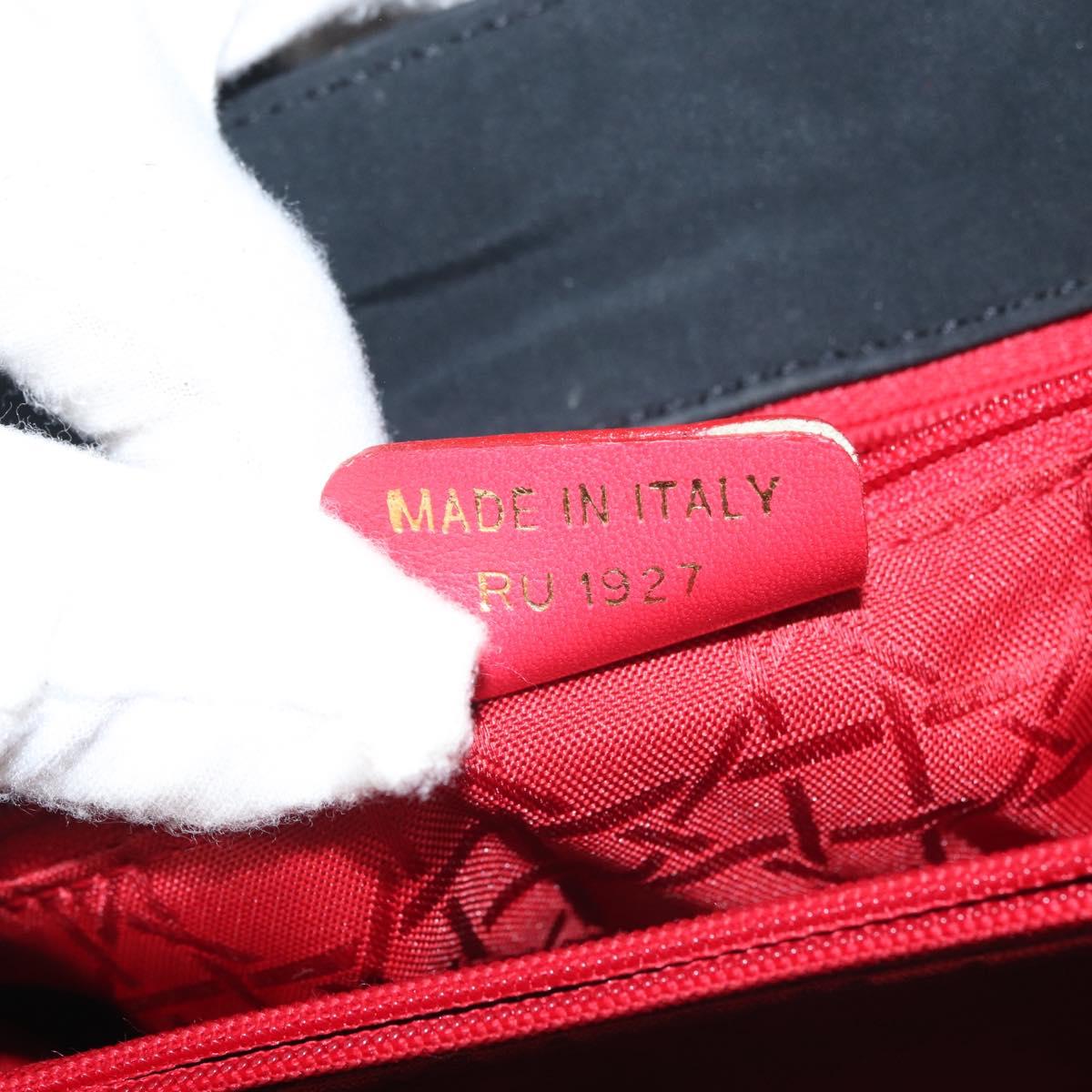 Christian Dior Canage Backpack Nylon Black Gold Auth BA5824