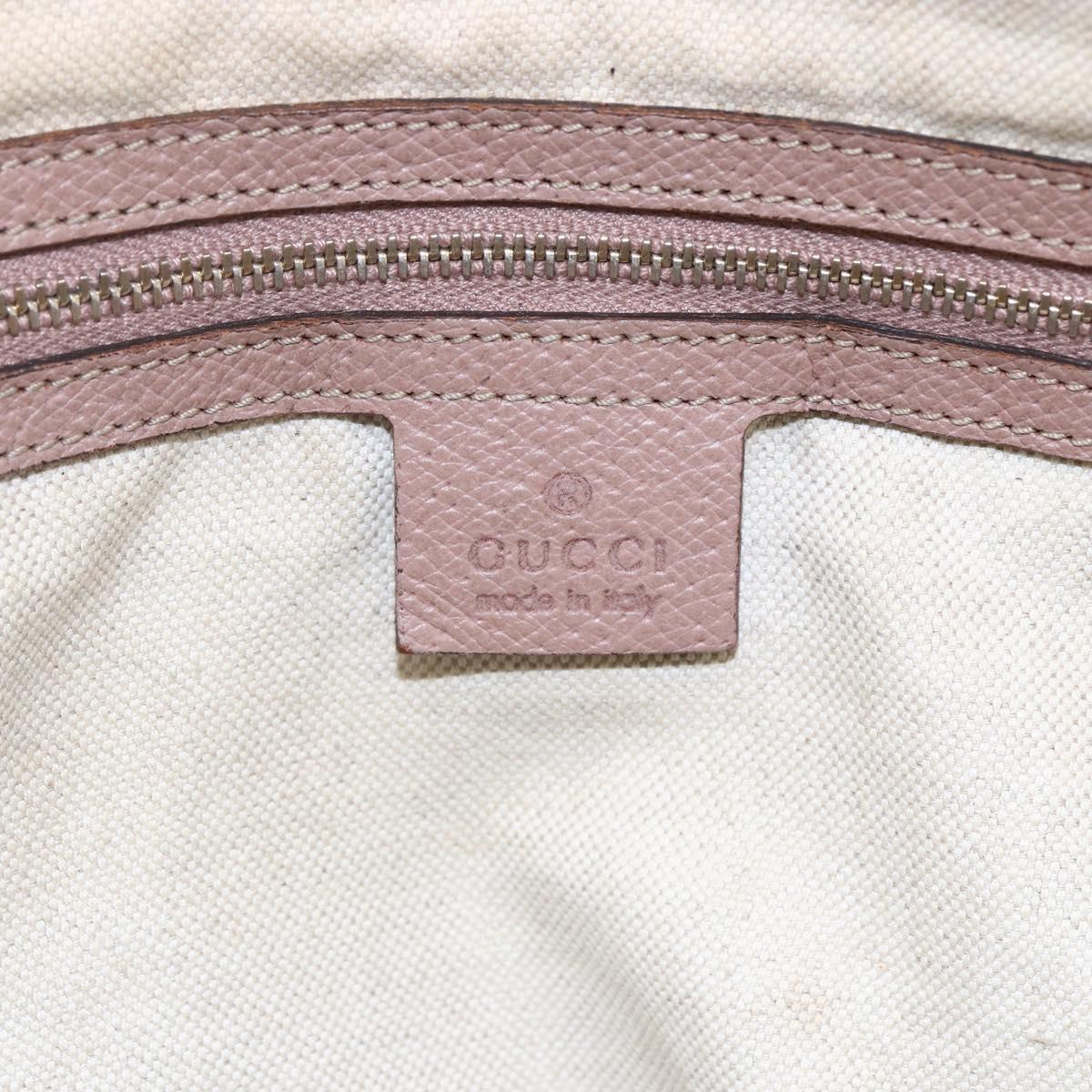 GUCCI GG Canvas Shoulder Bag Beige Gold 323673 Auth BA5827