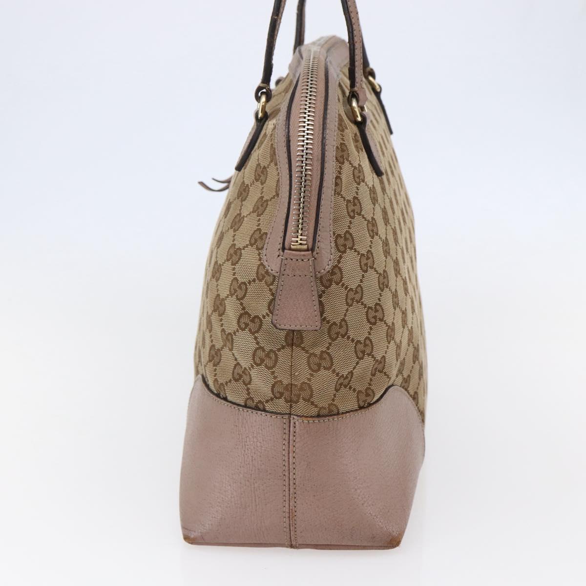 GUCCI GG Canvas Shoulder Bag Beige Gold 323673 Auth BA5827