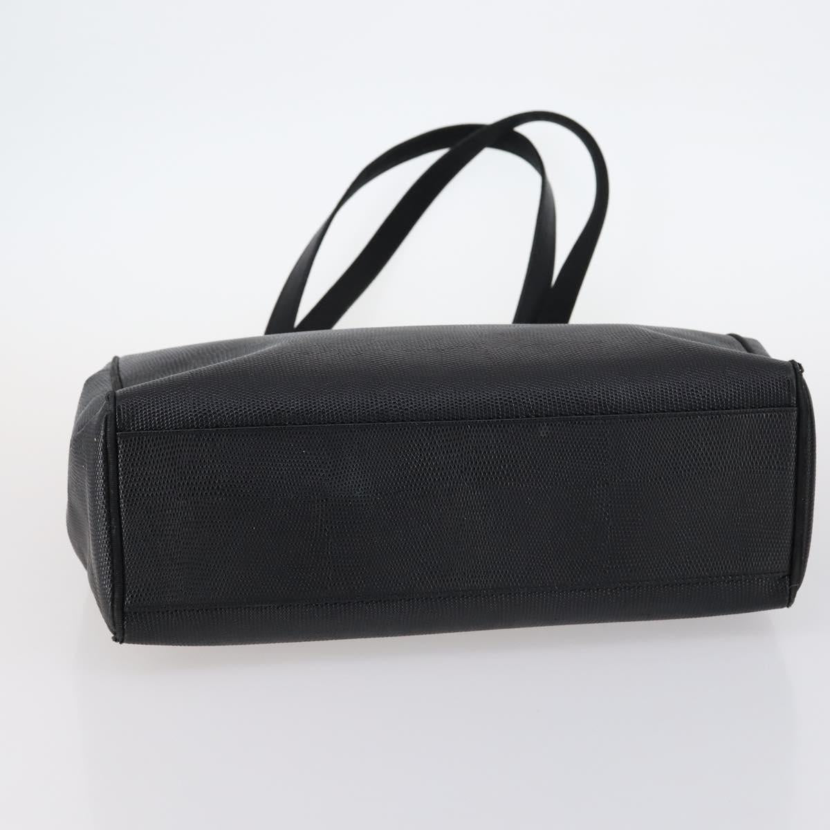 Salvatore Ferragamo Gancini Bag Vinyl Leather 3Set Black Navy Auth BA5853