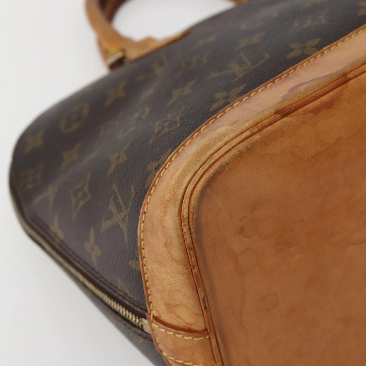 LOUIS VUITTON Monogram Alma Hand Bag M51130 LV Auth BA5855