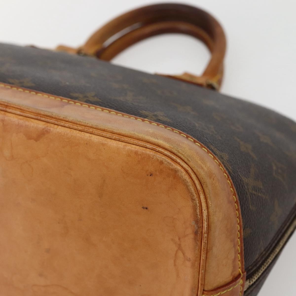 LOUIS VUITTON Monogram Alma Hand Bag M51130 LV Auth BA5855
