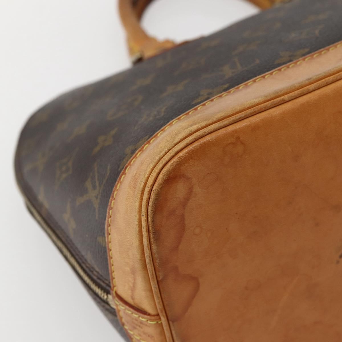 LOUIS VUITTON Monogram Alma Hand Bag M51130 LV Auth BA5855