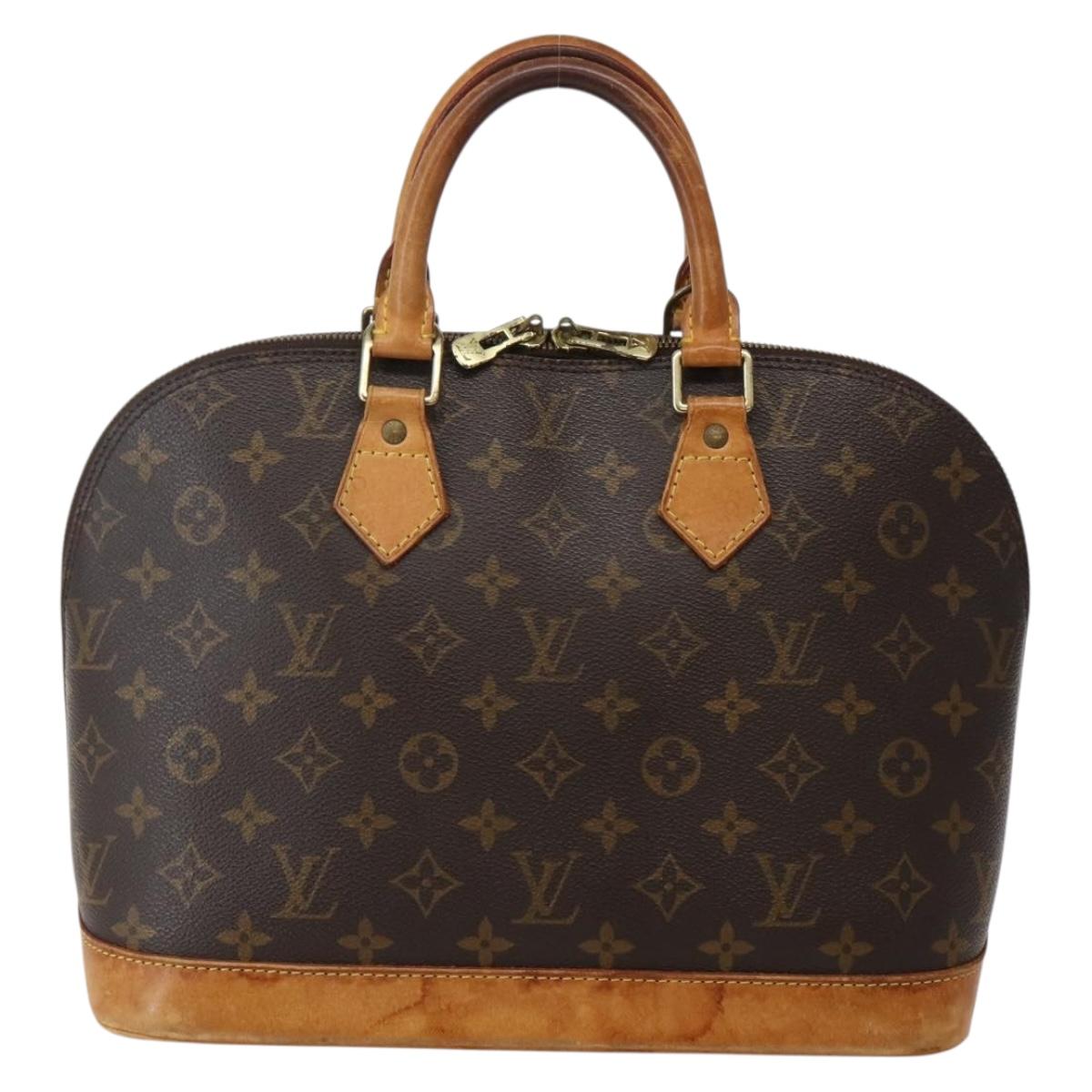 LOUIS VUITTON Monogram Alma Hand Bag M51130 LV Auth BA5855