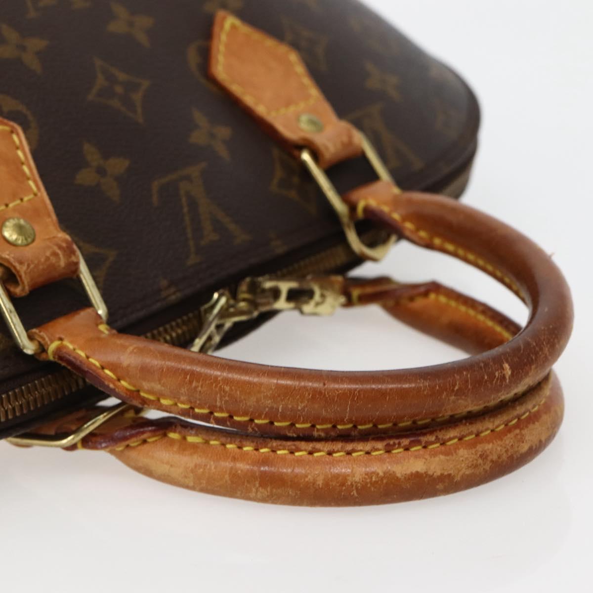 LOUIS VUITTON Monogram Alma Hand Bag M51130 LV Auth BA5858