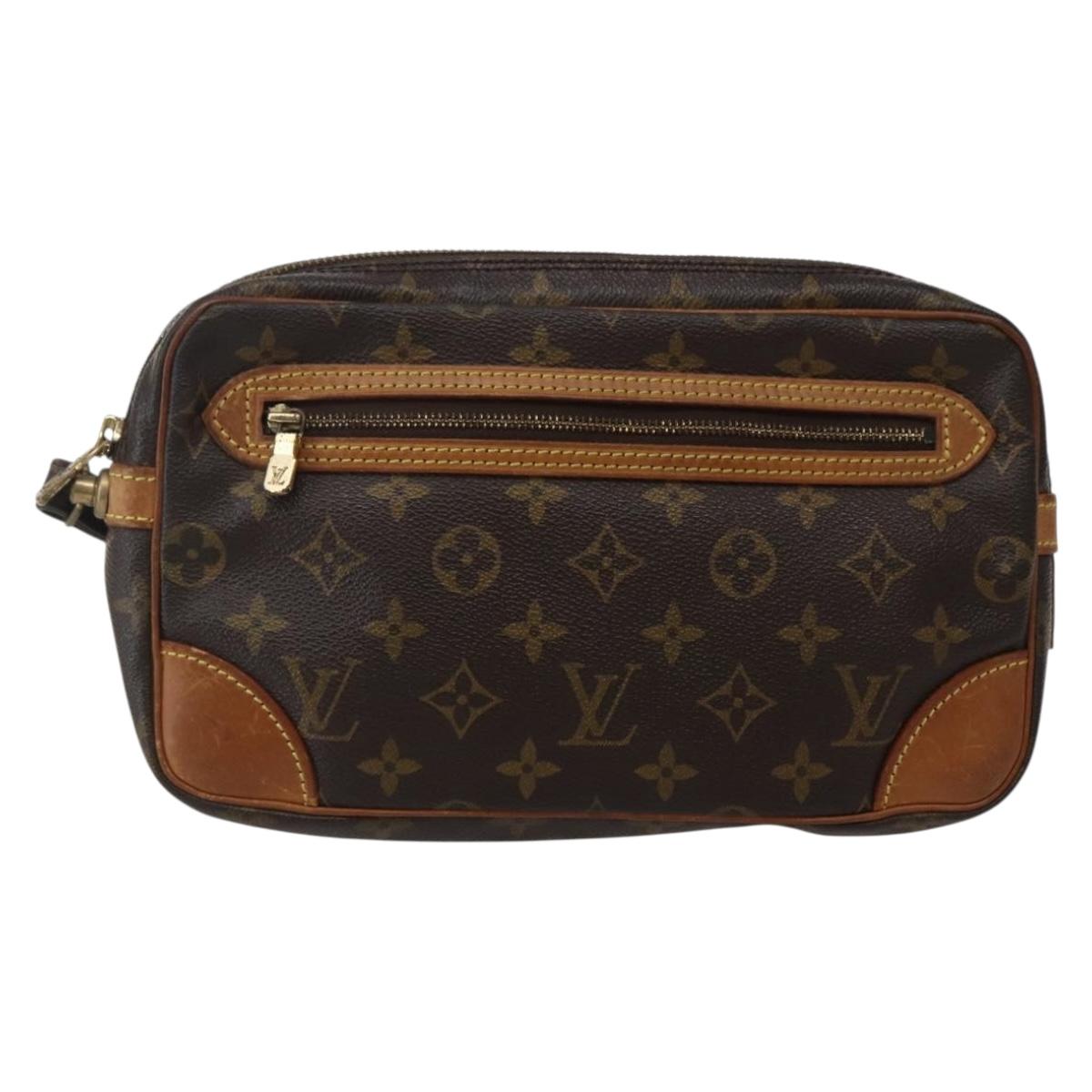 LOUIS VUITTON Monogram Marly Dragonne GM Clutch Bag M51825 LV Auth BA5859