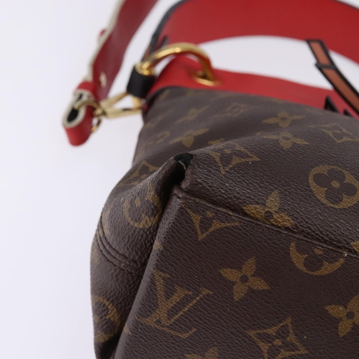 LOUIS VUITTON Monogram Tuile Reevess Bag 2way Kabuki M43798 LV Auth BA5861