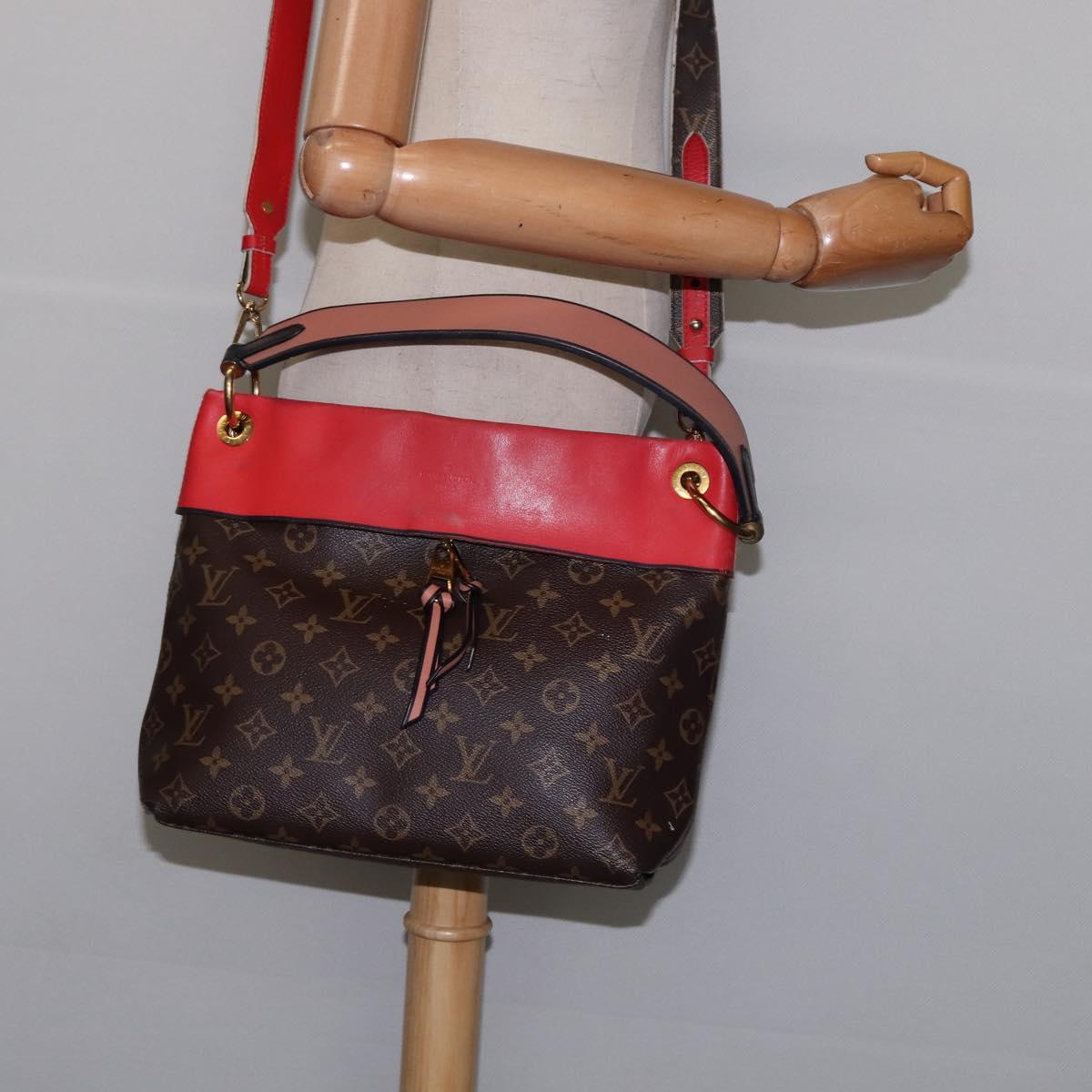 LOUIS VUITTON Monogram Tuile Reevess Bag 2way Kabuki M43798 LV Auth BA5861