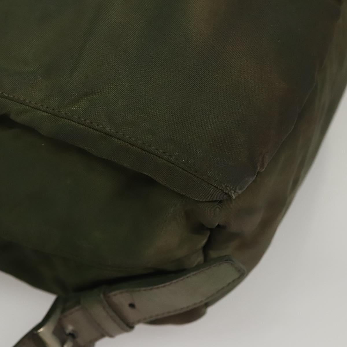 PRADA Backpack Nylon Khaki Auth BA588