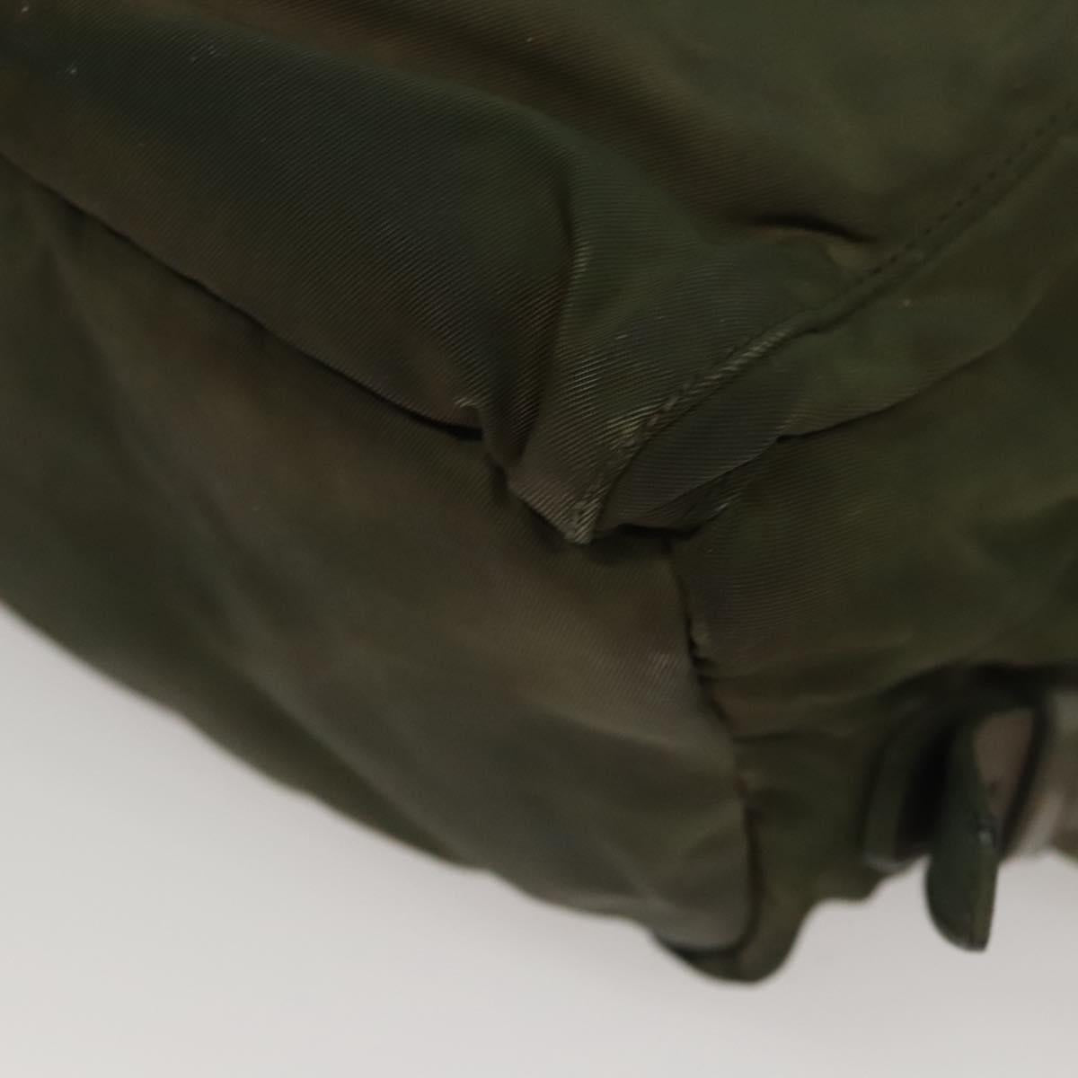 PRADA Backpack Nylon Khaki Auth BA588