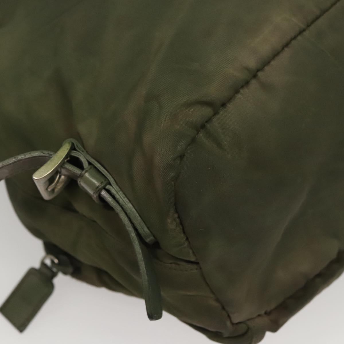 PRADA Backpack Nylon Khaki Auth BA588