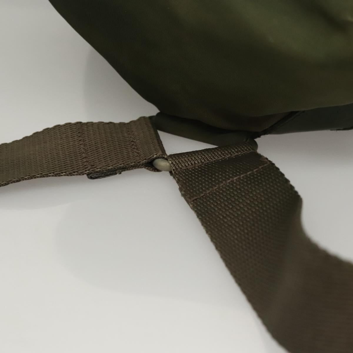 PRADA Backpack Nylon Khaki Auth BA588