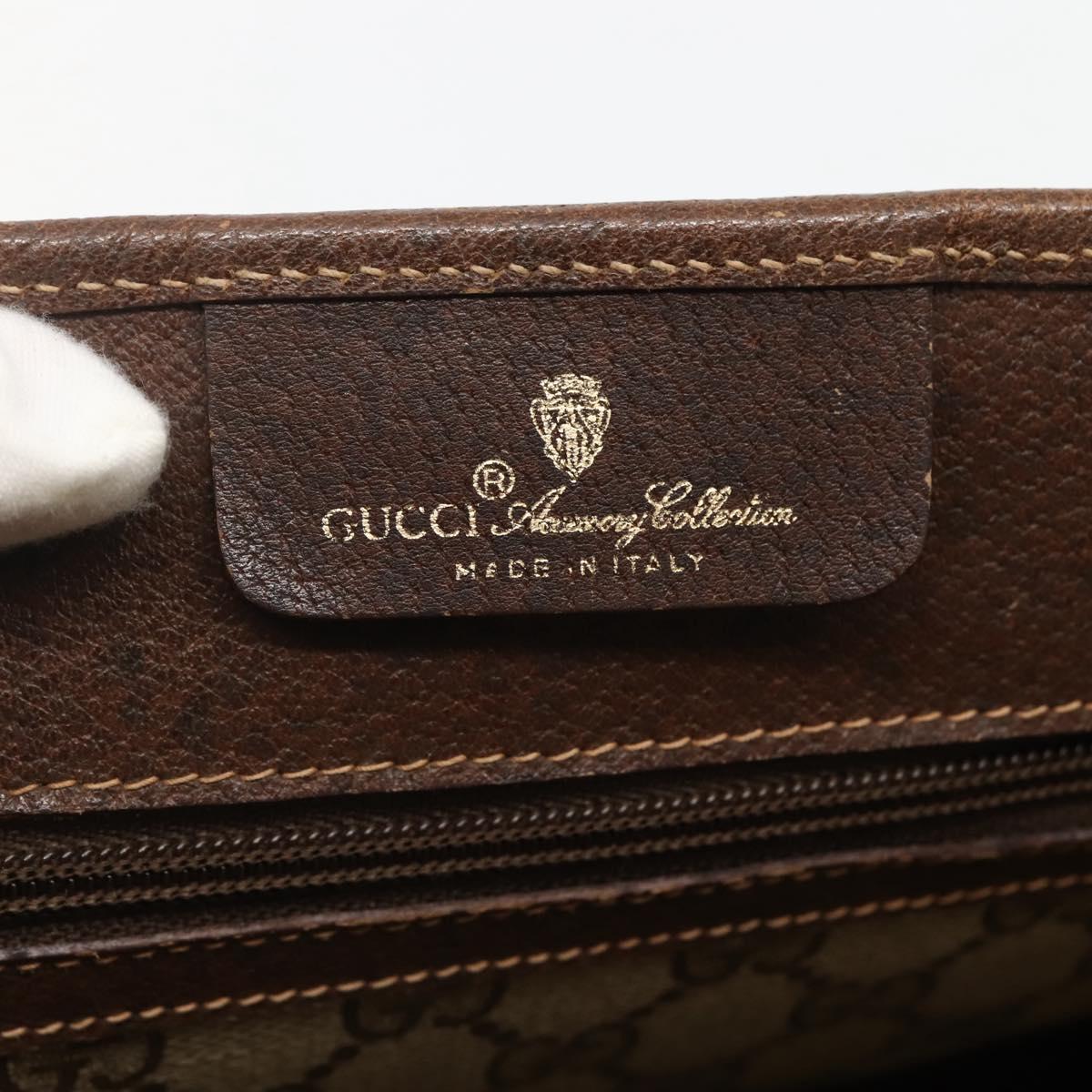 GUCCI GG Supreme Web Sherry Line Tote Bag PVC Beige Gold 39 02 091 Auth BA5883