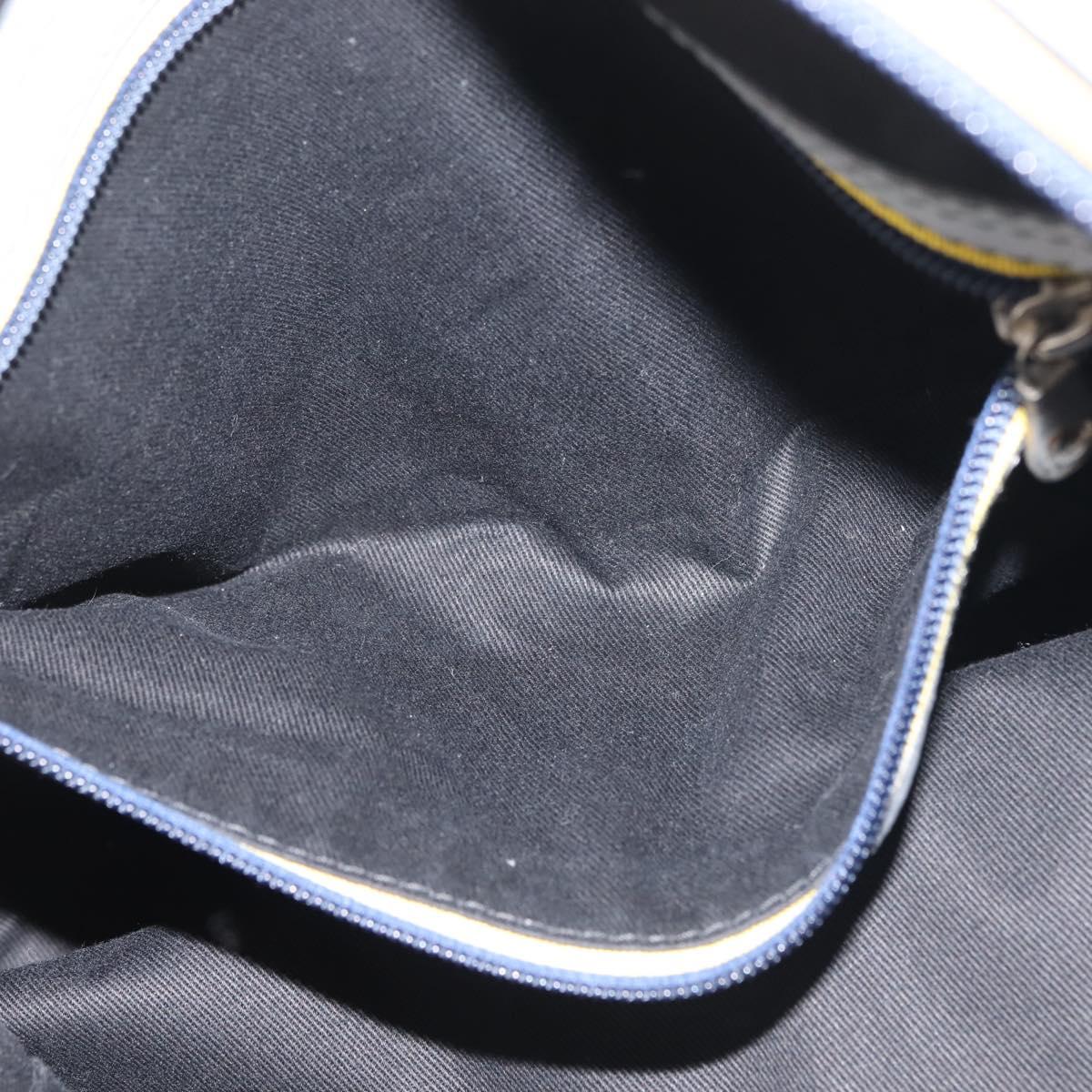 Chloe Hand Bag Leather Silver Auth BA5890