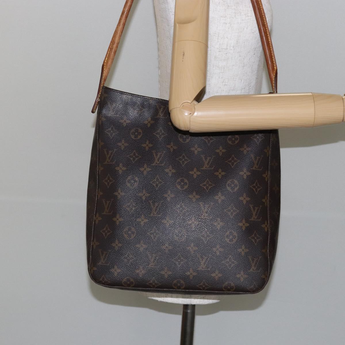 LOUIS VUITTON Monogram Looping GM Shoulder Bag M51145 LV Auth BA5893
