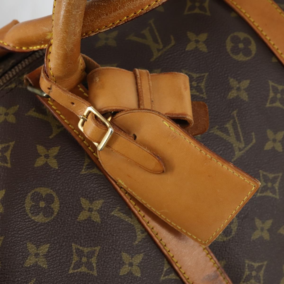 LOUIS VUITTON Monogram Keepall Bandouliere 55 Boston Bag M41414 LV Auth BA5906