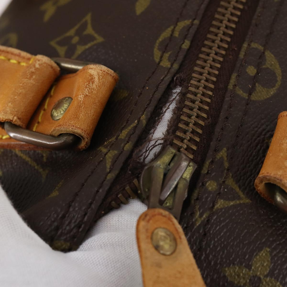 LOUIS VUITTON Monogram Keepall Bandouliere 55 Boston Bag M41414 LV Auth BA5906