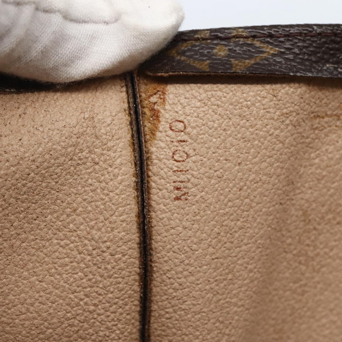 LOUIS VUITTON Monogram Sac Plat Hand Bag M51140 LV Auth BA5908