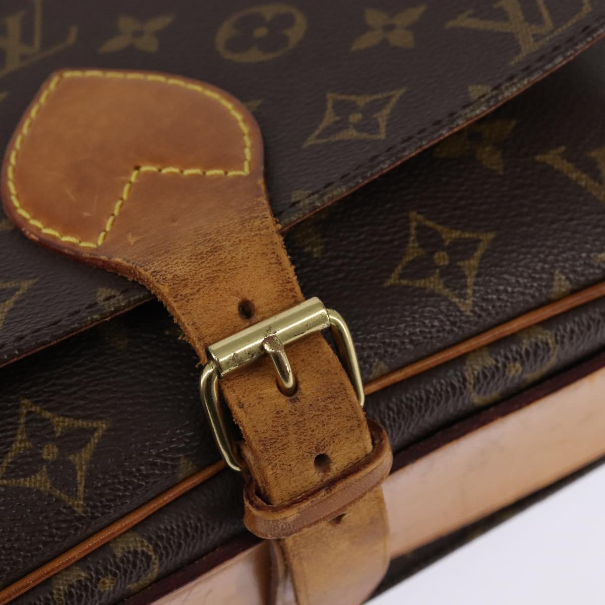 LOUIS VUITTON Monogram Cartouchiere GM Shoulder Bag M51252 LV Auth BA5913