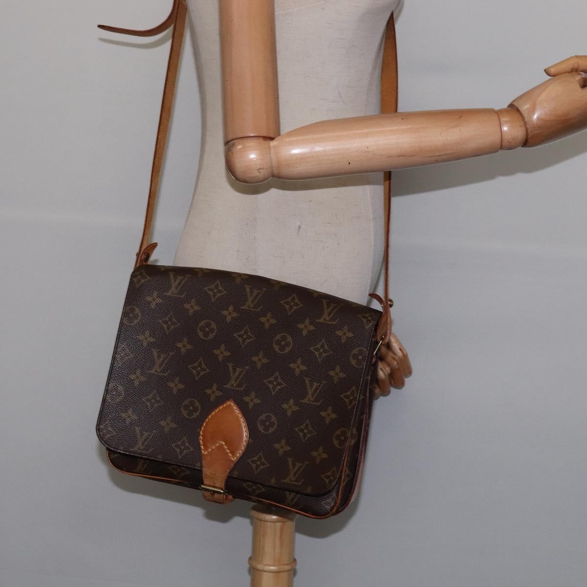 LOUIS VUITTON Monogram Cartouchiere GM Shoulder Bag M51252 LV Auth BA5913