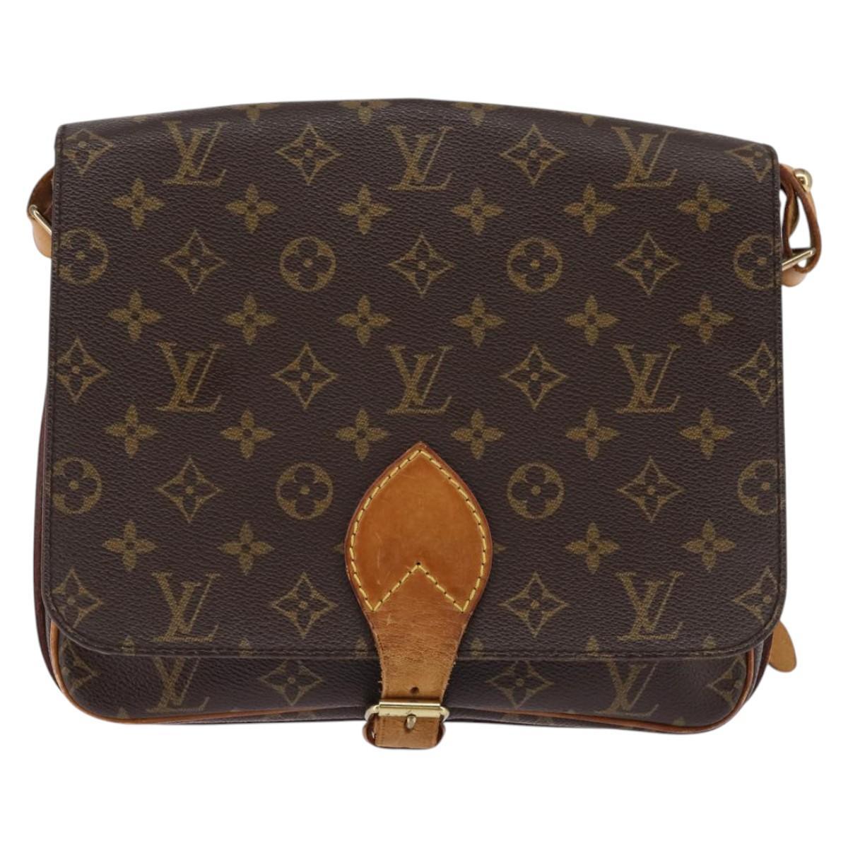 LOUIS VUITTON Monogram Cartouchiere GM Shoulder Bag M51252 LV Auth BA5913