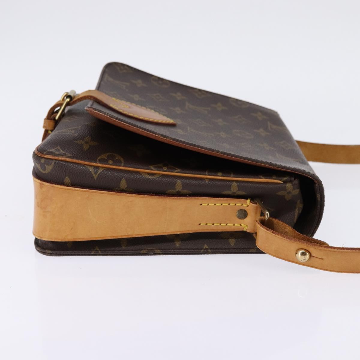 LOUIS VUITTON Monogram Cartouchiere GM Shoulder Bag M51252 LV Auth BA5913
