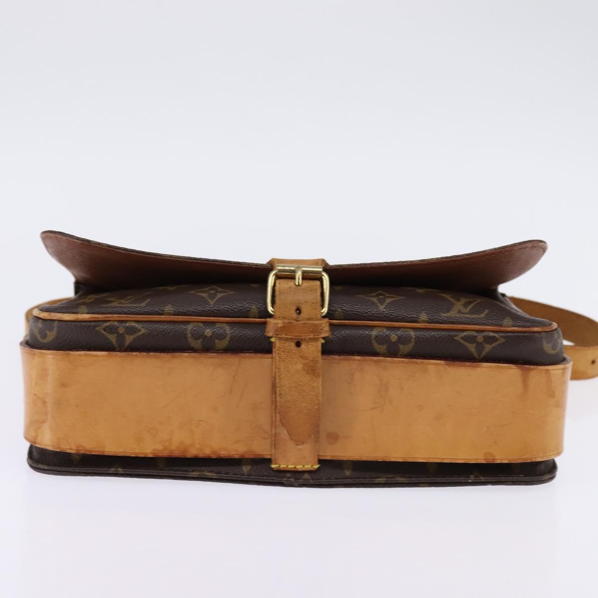 LOUIS VUITTON Monogram Cartouchiere GM Shoulder Bag M51252 LV Auth BA5913