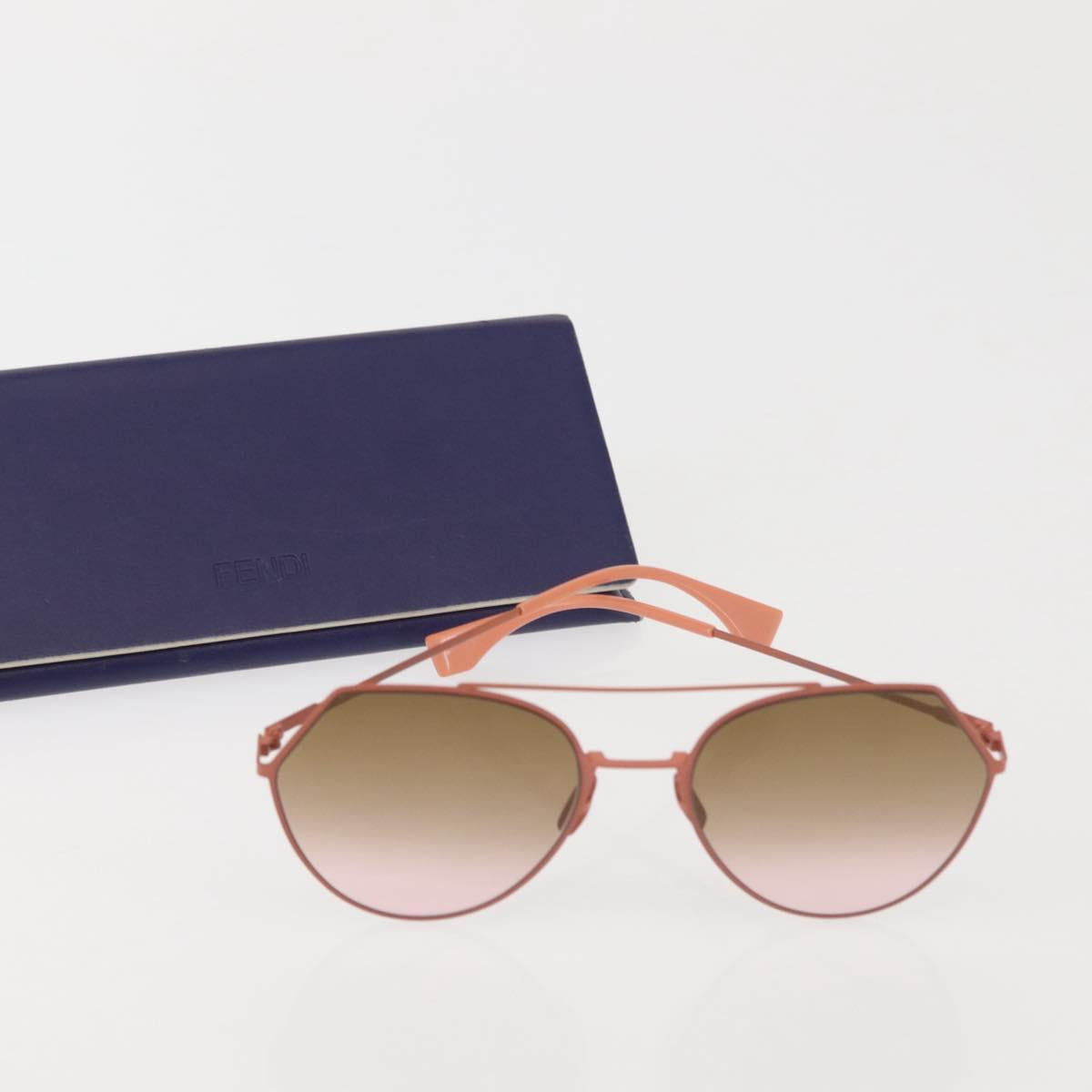 FENDI Sunglasses Plastic Pink Auth BA5954