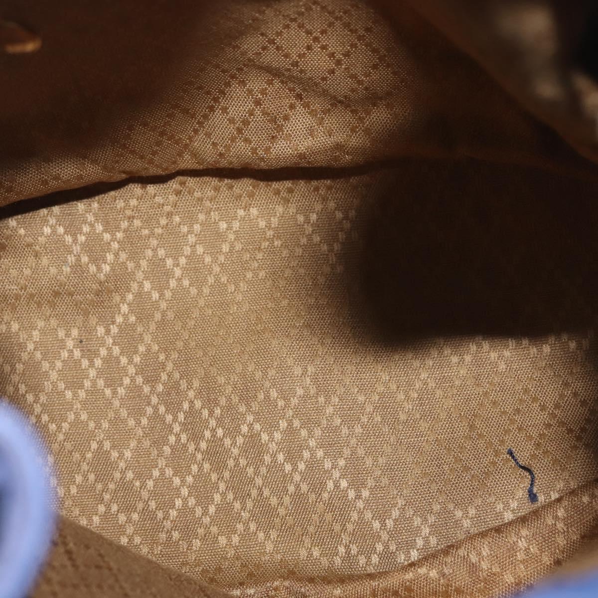 GUCCI Bamboo Hand Bag Suede 2way Purple Gold 001 2865 1657 Auth BA5970