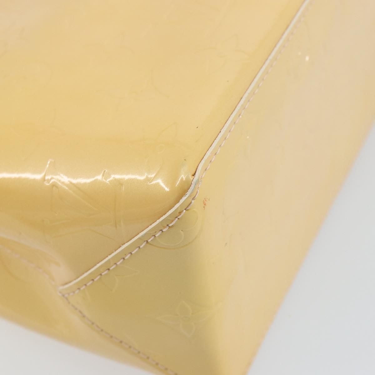 LOUIS VUITTON Monogram Vernis Reade PM Bag Marshmallow Pink M91306 Auth BA5971