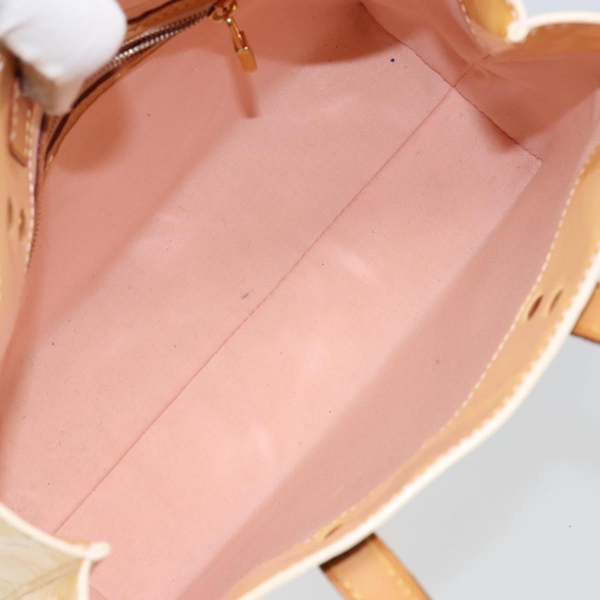 LOUIS VUITTON Monogram Vernis Reade PM Bag Marshmallow Pink M91306 Auth BA5971