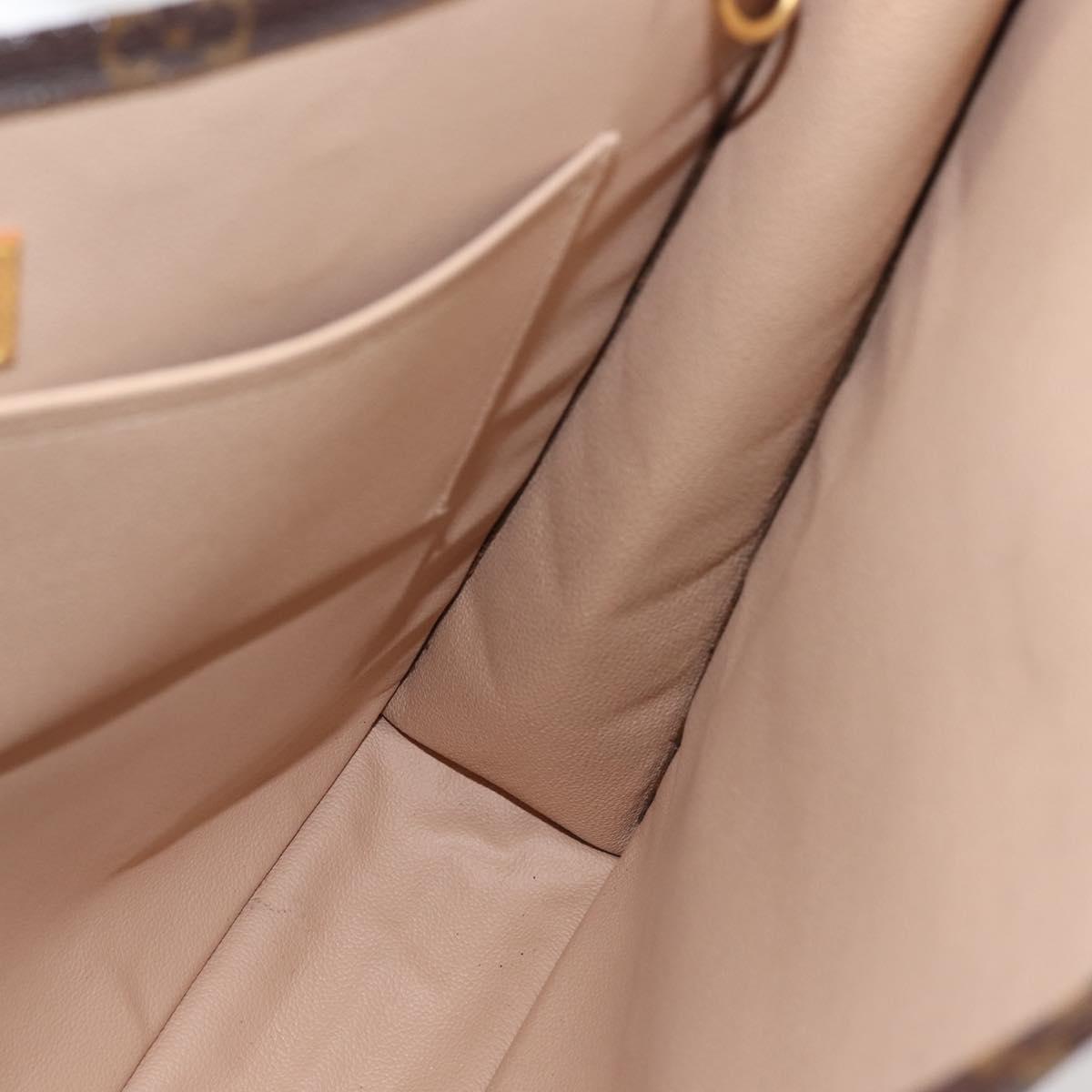 LOUIS VUITTON Monogram Sac Plat Hand Bag M51140 LV Auth BA5984