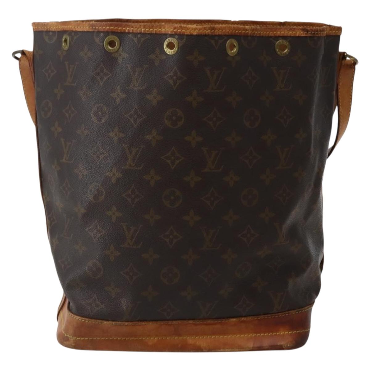 LOUIS VUITTON Monogram Noe Shoulder Bag M42224 LV Auth BA5985