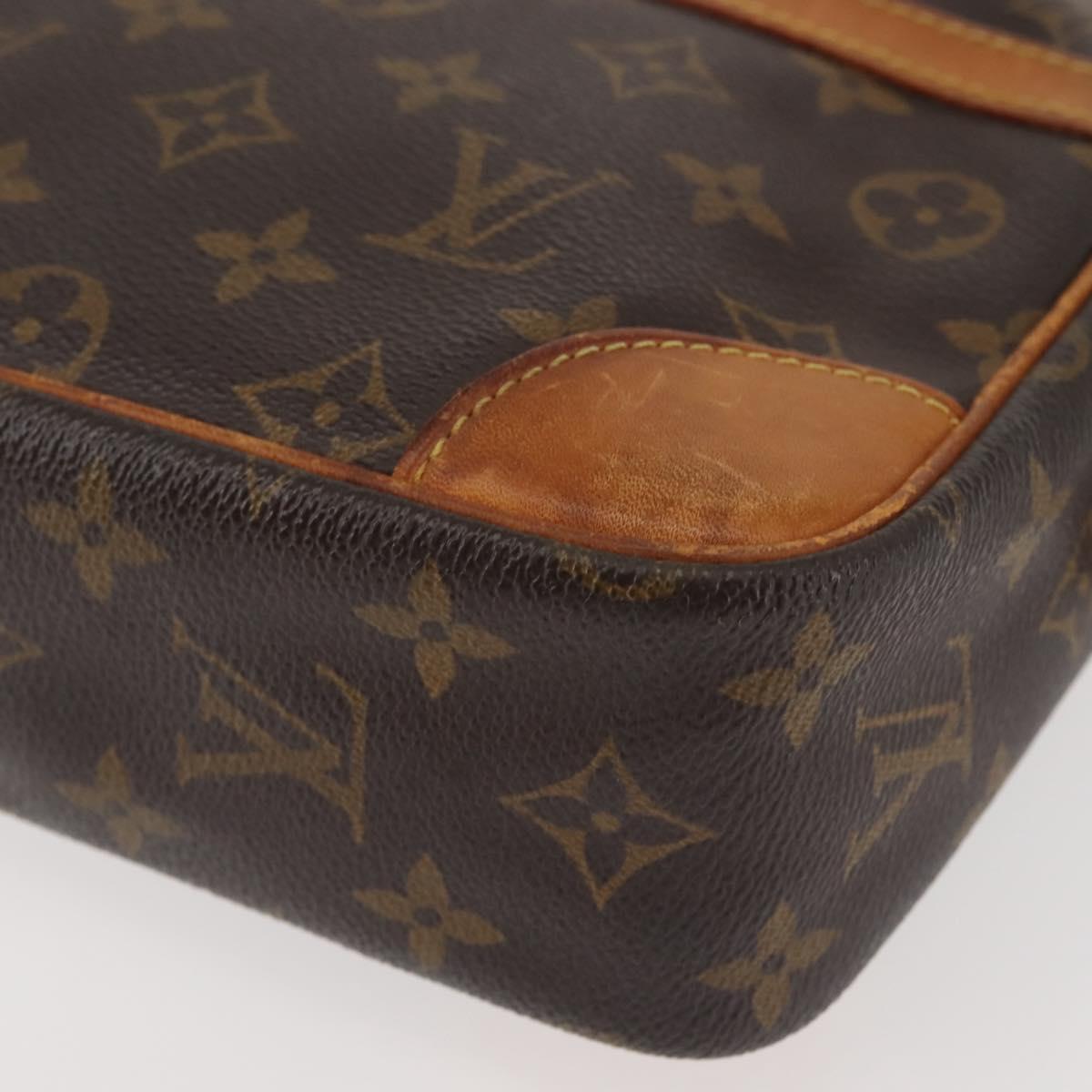 LOUIS VUITTON Monogram Compiegne 28 Clutch Bag M51845 LV Auth BA5993