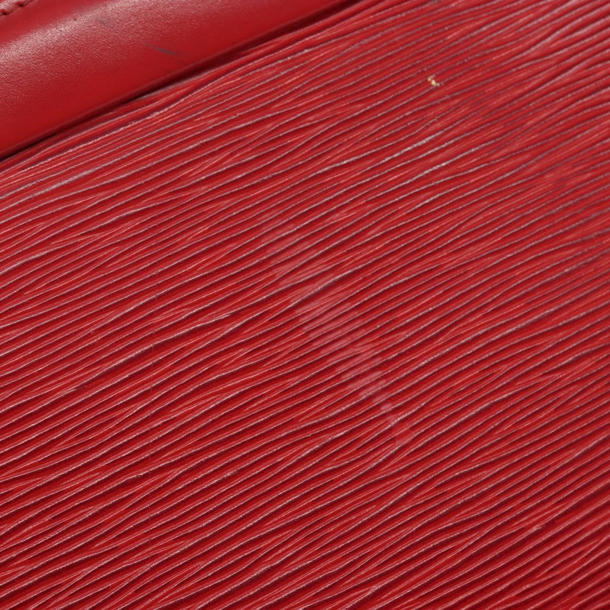 LOUIS VUITTON Epi Trousse Crete Clutch Bag Red M48407 LV Auth BA5996