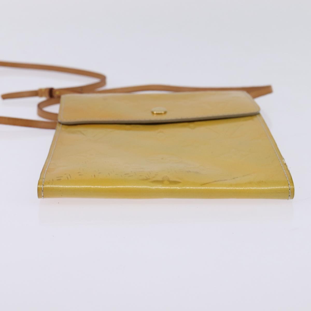 LOUIS VUITTON Monogram Vernis Kenmare Shoulder Bag Gris M91060 LV Auth BA5998