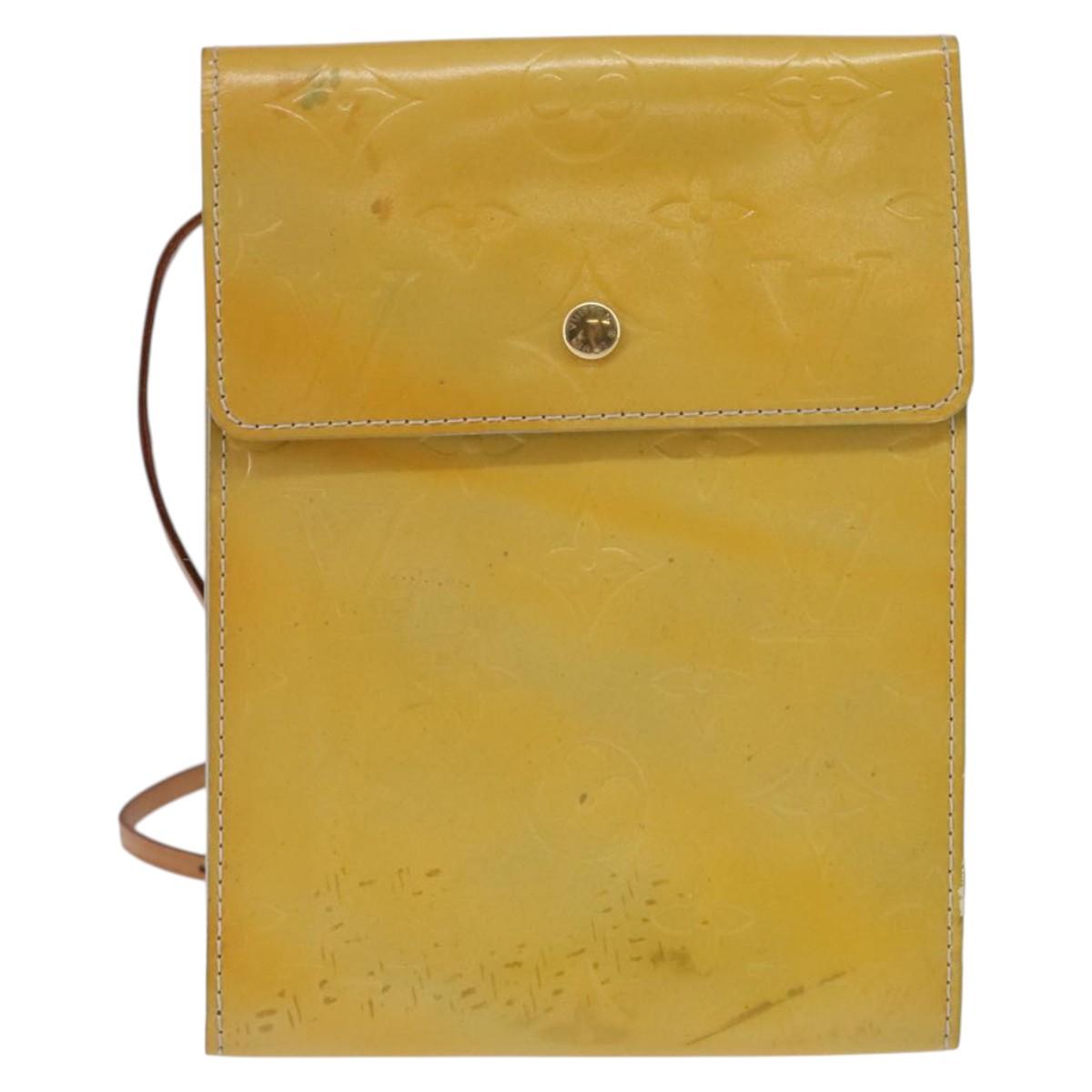 LOUIS VUITTON Monogram Vernis Kenmare Shoulder Bag Gris M91060 LV Auth BA5998