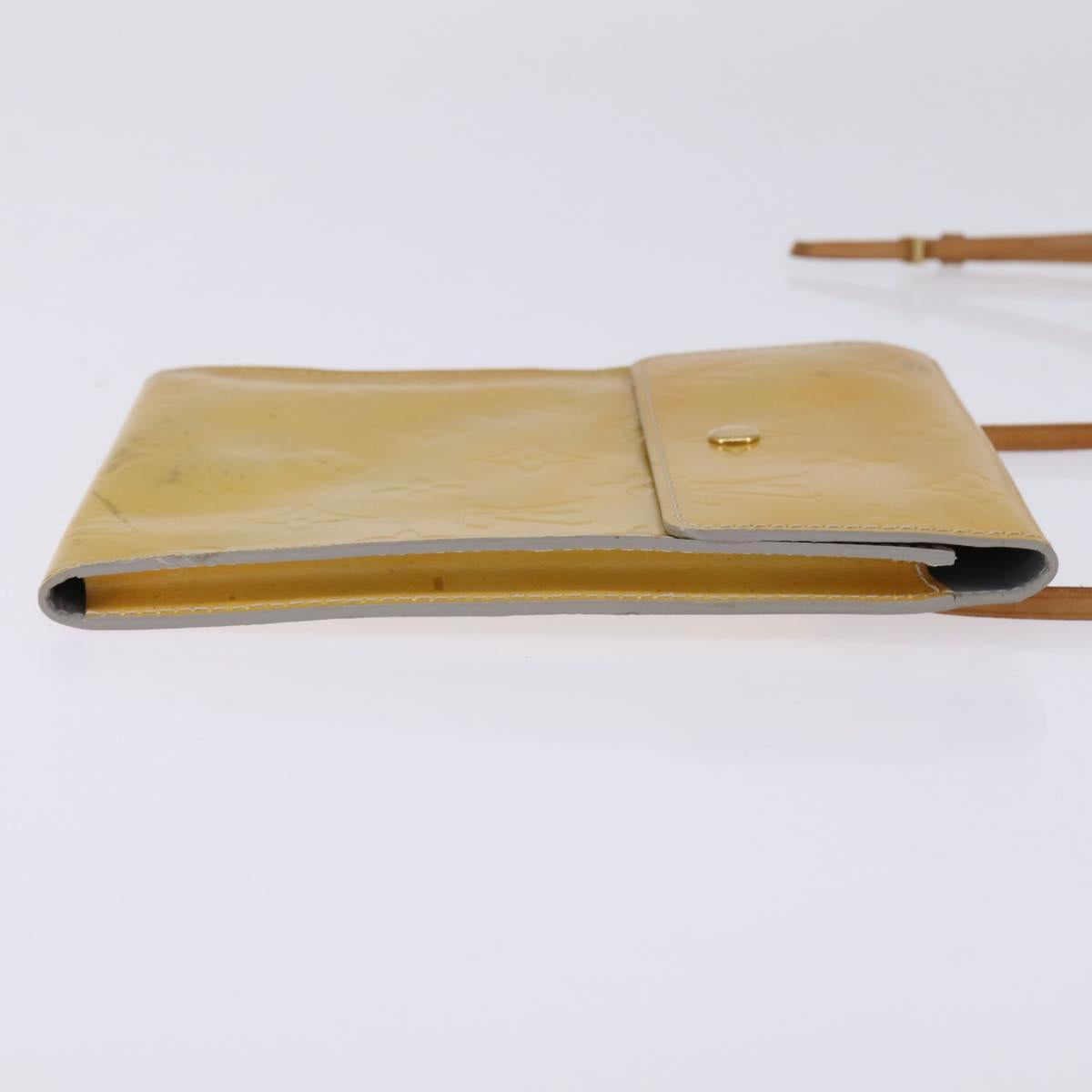 LOUIS VUITTON Monogram Vernis Kenmare Shoulder Bag Gris M91060 LV Auth BA5998