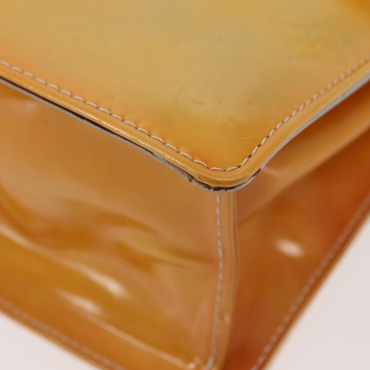 LOUIS VUITTON Monogram Vernis Spring Street Hand Bag Gris M91029 LV Auth BA6002