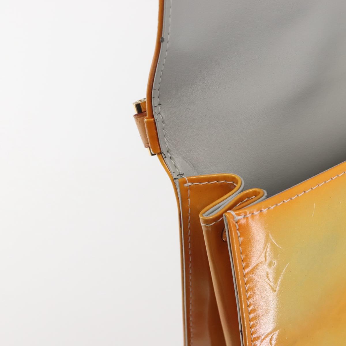 LOUIS VUITTON Monogram Vernis Spring Street Hand Bag Gris M91029 LV Auth BA6002