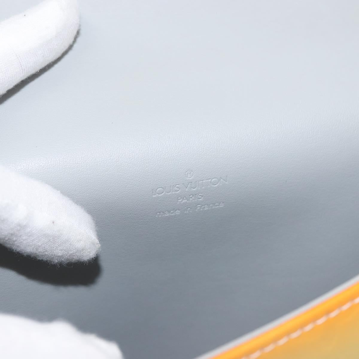 LOUIS VUITTON Monogram Vernis Spring Street Hand Bag Gris M91029 LV Auth BA6002