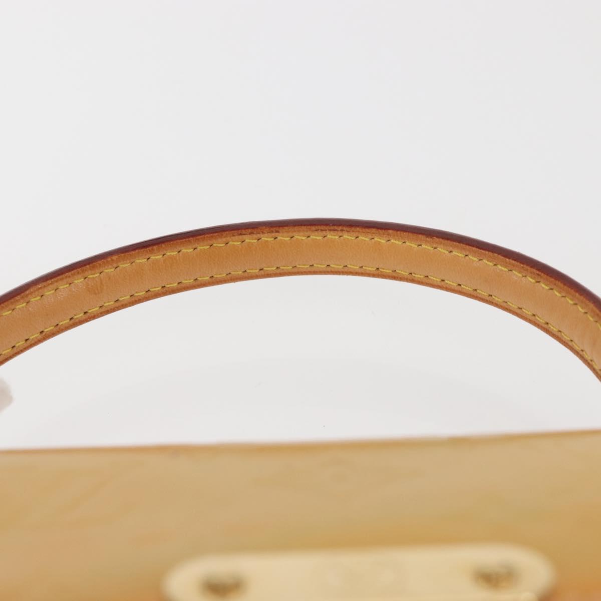 LOUIS VUITTON Monogram Vernis Spring Street Hand Bag Gris M91029 LV Auth BA6002