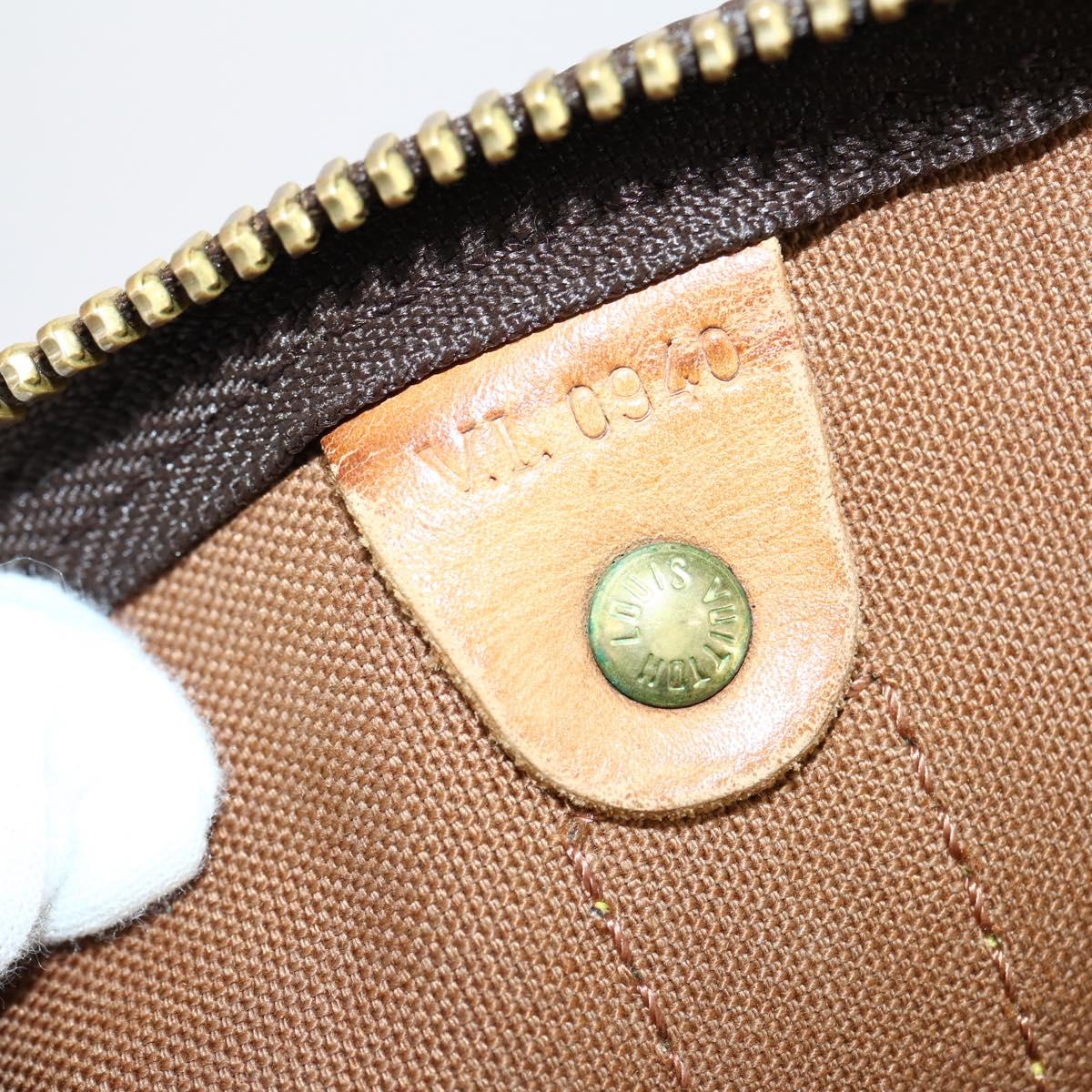 LOUIS VUITTON Monogram Keepall Bandouliere 55 Boston Bag M41414 LV Auth BA6044