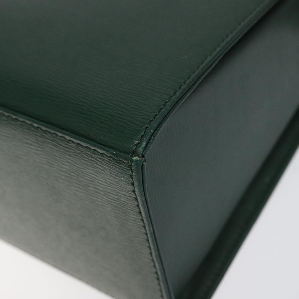 Christian Dior Shoulder Bag Leather Green Auth BA605